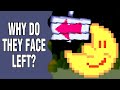 Why do all the Moons in Mario games face left?
