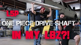 ONE PIECE DRIVESHAFT FOR A CLASSIC QUAD CAB LONG BED CHEVY