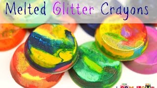 How to Make Melted Glitter Crayons