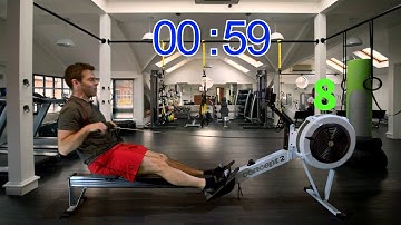 40 Minute Indoor Rowing Workout - 20x1 Min Hard Intervals | Top Tier | RowAlong