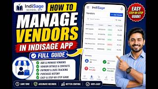 How to Manage Vendors in Indisage App | Full Guide