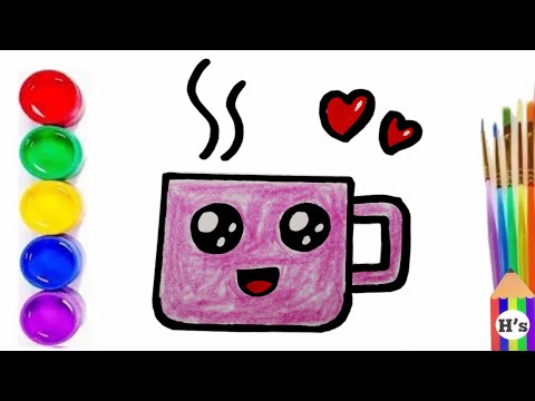 How To Draw a Cute Cup | Bolalar uchun rasm chizish chashka | кружка для рисования для детей How To Draw a Cute Cup | Bolalar uchun rasm chizish chashka | кружка для рисования для детей