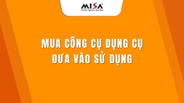 Mua công cụ dụng cụ đưa vào sử dụng | MISA SME