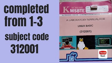 Linux Basic Completed Manual from(1-3)#diploma #SecondSemester #312001 #diplomasecondsemester