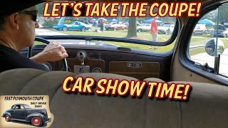 Let's take the 1937 Plymouth Coupe to a local Car Show! #mopar #carshows #barnfind #survivor