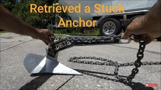 How To Retrieve a Stuck Boat Anchor, Crooked PilotHouse Boat