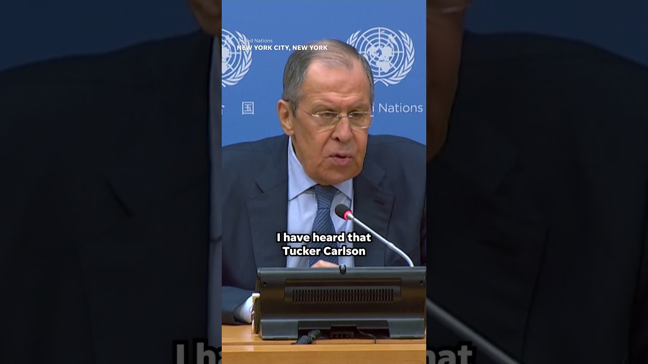 Russian Foreign Minister Lavrov comments on Tucker Carlson's Fox News departure 