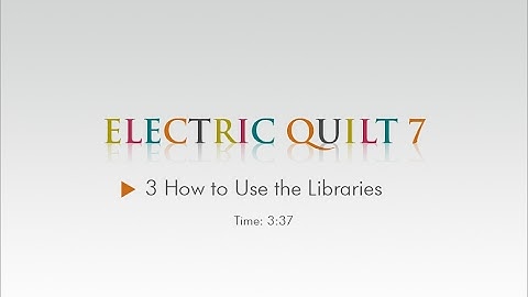 03 How To Use The Libraries - EQ7 Help