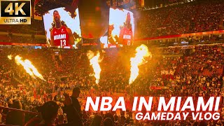 🏀 NBA In Miami!! 🏀 | Dallas Mavericks @ Miami Heat Gameday VLOG [4K]