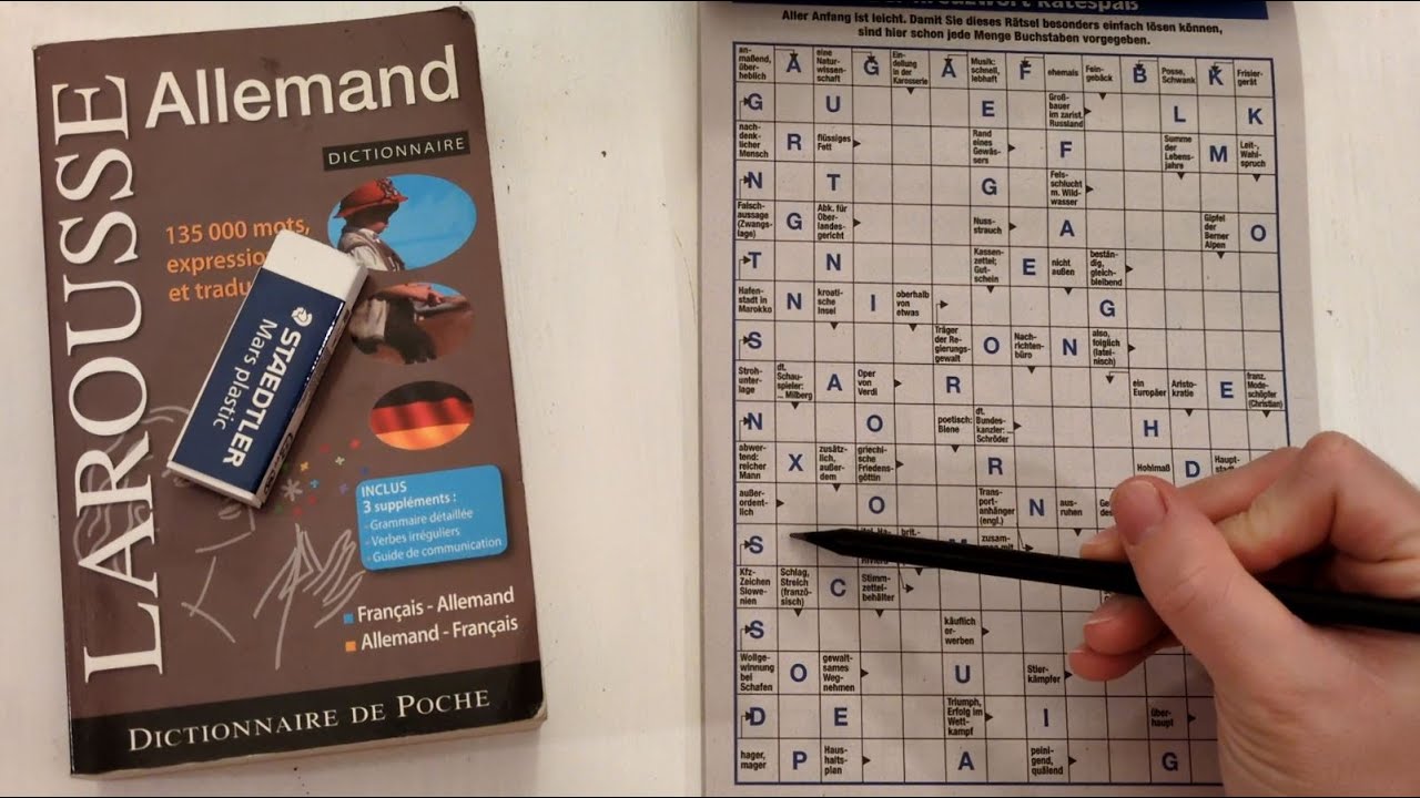 German Crosswords / Kreuzworträtsel auf Deutsch, Soft spoken (+ französischer Akzent ehehe)