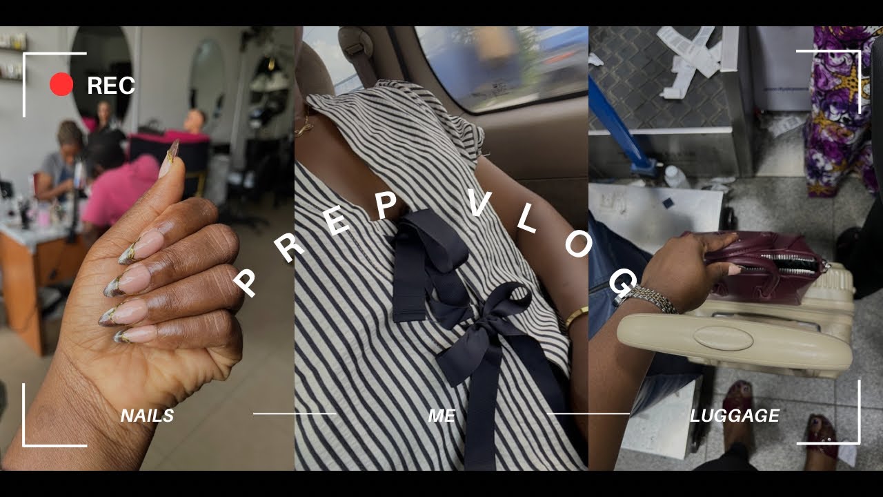 ✨Christmas trip Prep| Nails, Hair, Airport Vibes & Travel moments✈️