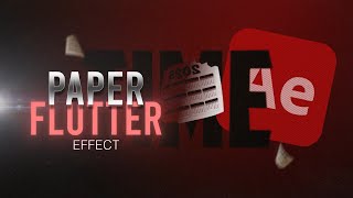 Fluttering paper effect | NO PLUGIN | After effects tutorial