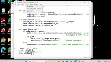 Rotasi & Operasi Logika Citra Biner dengan Python