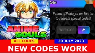 NEW UPDATE CODES* [UPD30] Anime Souls Simulator ROBLOX, ALL CODES