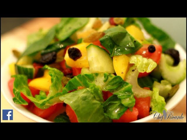 Watermelon Salad With Orange Dressing Summer Recipe | Recipes By Chef Ricardo | Chef Ricardo Cooking