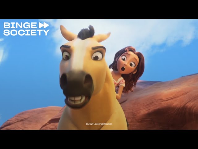 Spirit Untamed | The Girls leave to save Spirit's herd | Family Movie class=