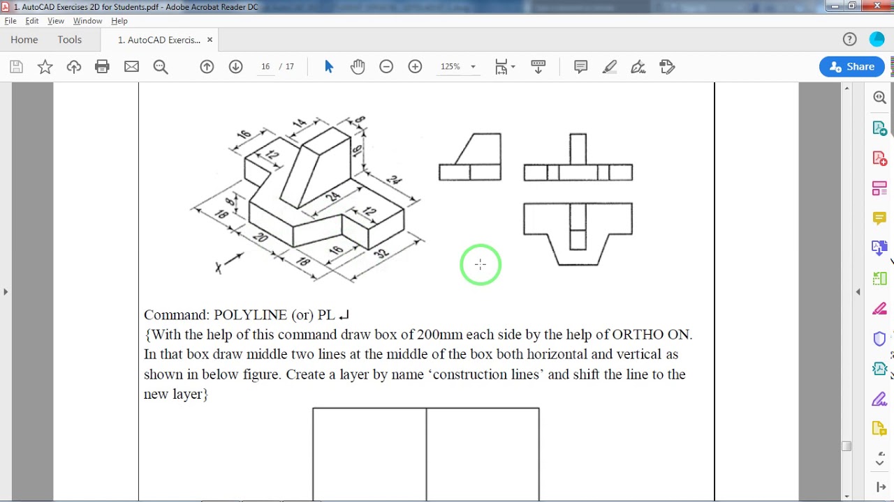 18 AutoCAD Video Tutorial Part 18 - YouTube