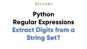 Regular Expressions - Extract Digits from a String