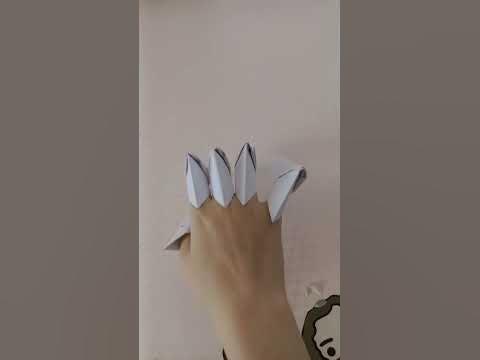 ногти из бумаги - YouTube