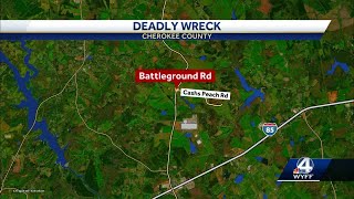 Driver killed in head-on crash in Cherokee County, coroner says