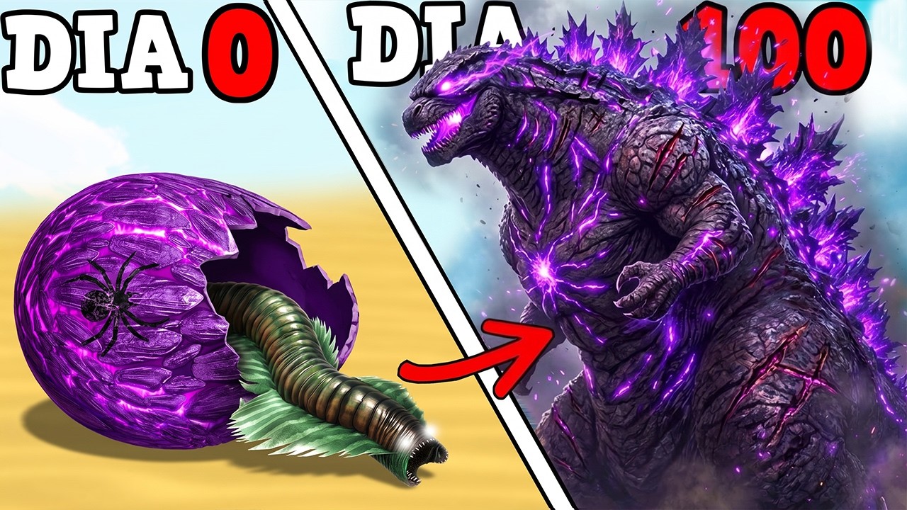 SAINDO DO OVO CORROMPIDO! GIGANTE GODZILLA ROXO! O REI DOS KAIJUS E DINOSSAUROS!