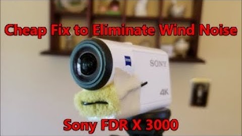 Eliminate Wind Noise on the Sony FDR X 3000 Action Cam