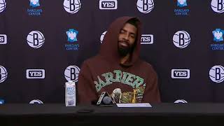Kyrie Irving response to Anti-Semitism claims, Postgame Interview (Oct 29, 2022) screenshot 5