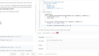 LCA BinaryTree - Solution to LeetCode 236 : Lowest Common Ancestor of a Binary Tree