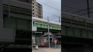 【荒川区マニアック】JR三河島駅の高架を常磐線特急 ときわ 上り線が通過した