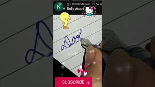How to write the alphabet AtoZ in cursive writing.Handwriting practice #cursivehandwriting our name