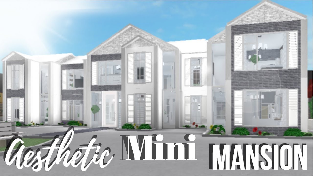 Mini Mansion 100k Aesthetic Bloxburg House Ideas