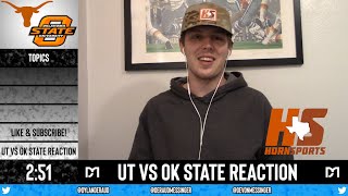 Reacting to Texas's 41-34 OT win over #6 Oklahoma State