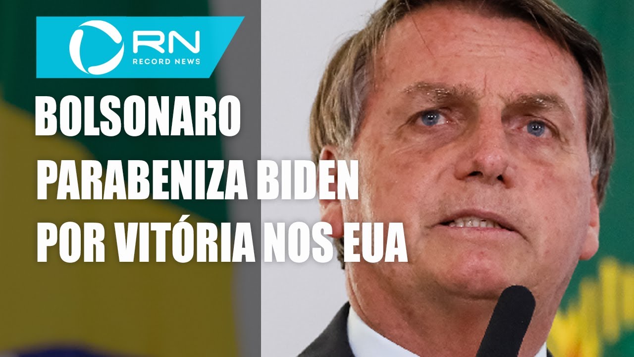 Bolsonaro parabeniza Biden por vitória em eleição nos EUA