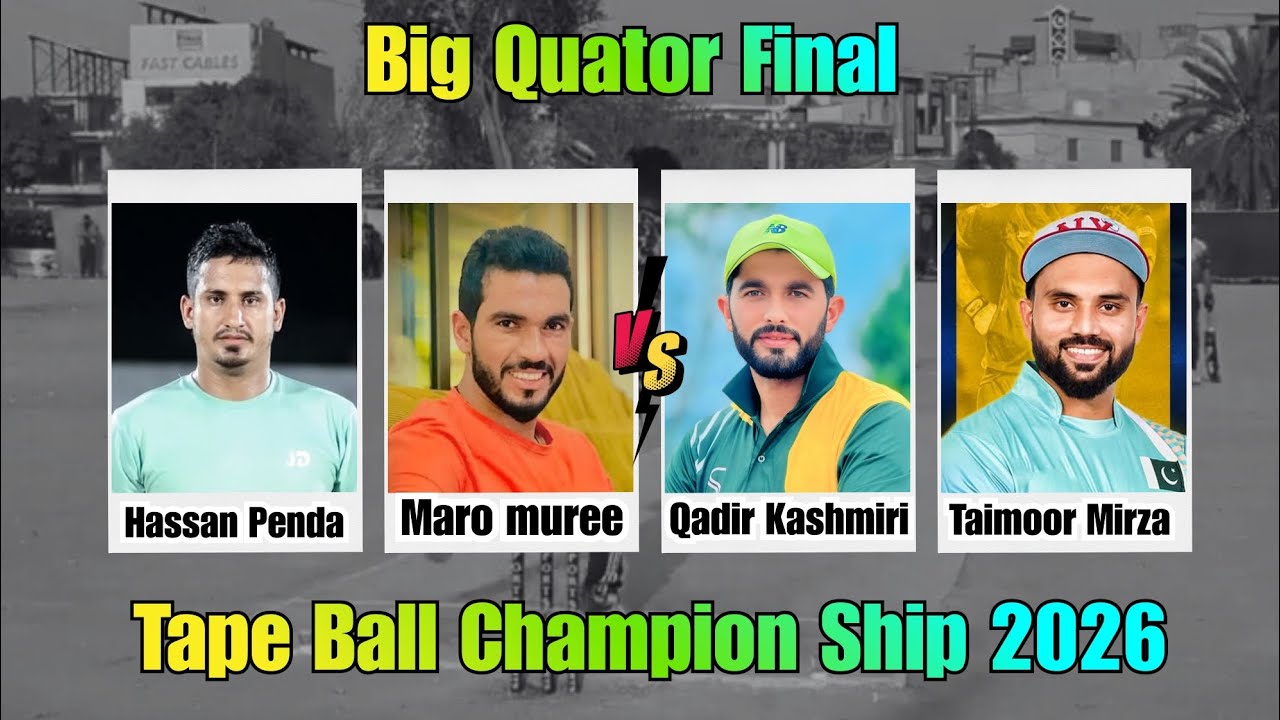 Taimoor Mirza vs Hassan Penda | Quarter Final Thriller | Tape Ball ...