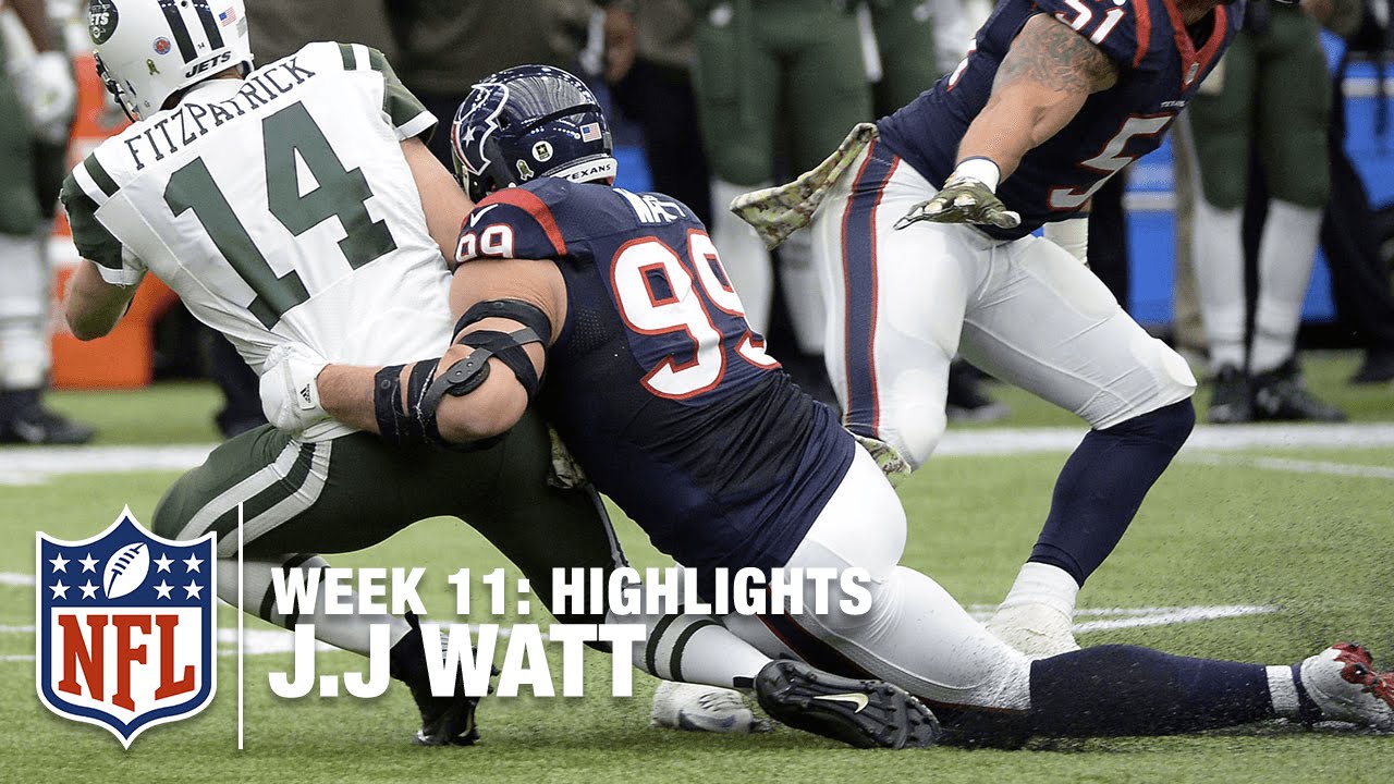 J.J. Watt's Big Day vs. the Jets (Week 11) | Jets vs. Texans | NFL Highlights