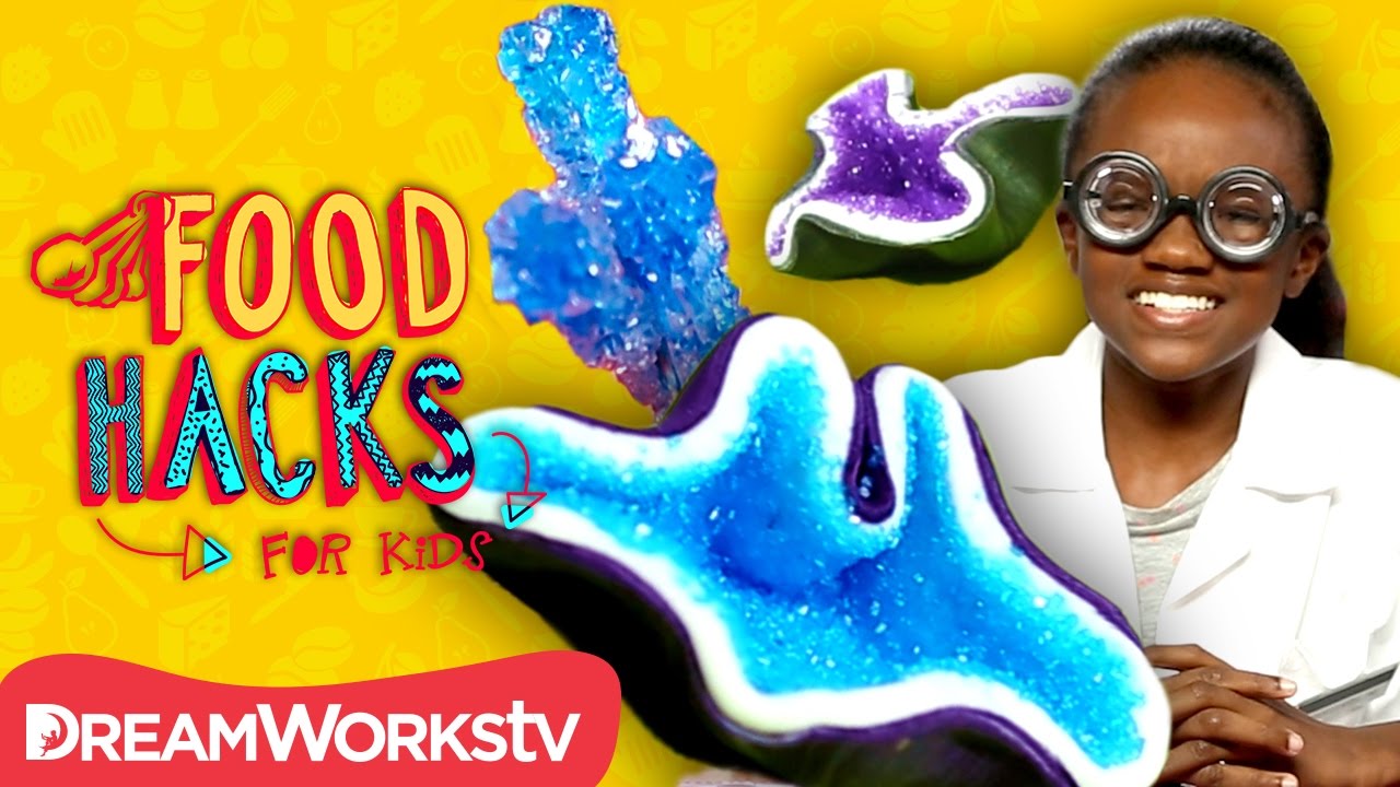Edible Geodes and Science Snack Hacks! | FOOD HACKS FOR KIDS | Cook 