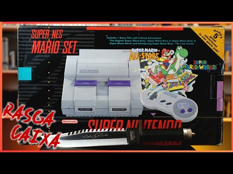 ABSURDAMENTE NOVO! Super Nintendo - Super Mario All-Stars + Super Mario World (Unboxing)