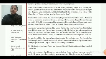 NIOS 10 ENGLISH | CHAPTER 1 | SNAKE BITE