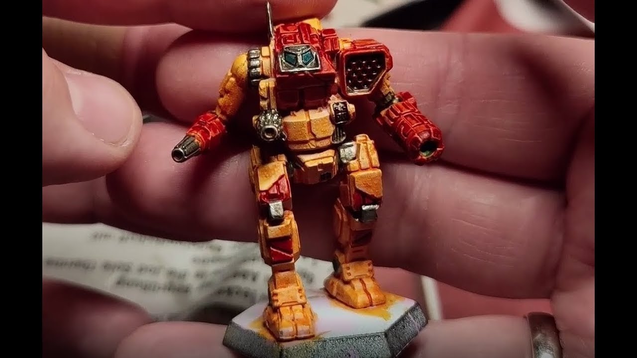 Battletech Minis der Orion mit Army Painter Speed Paints (und n ...