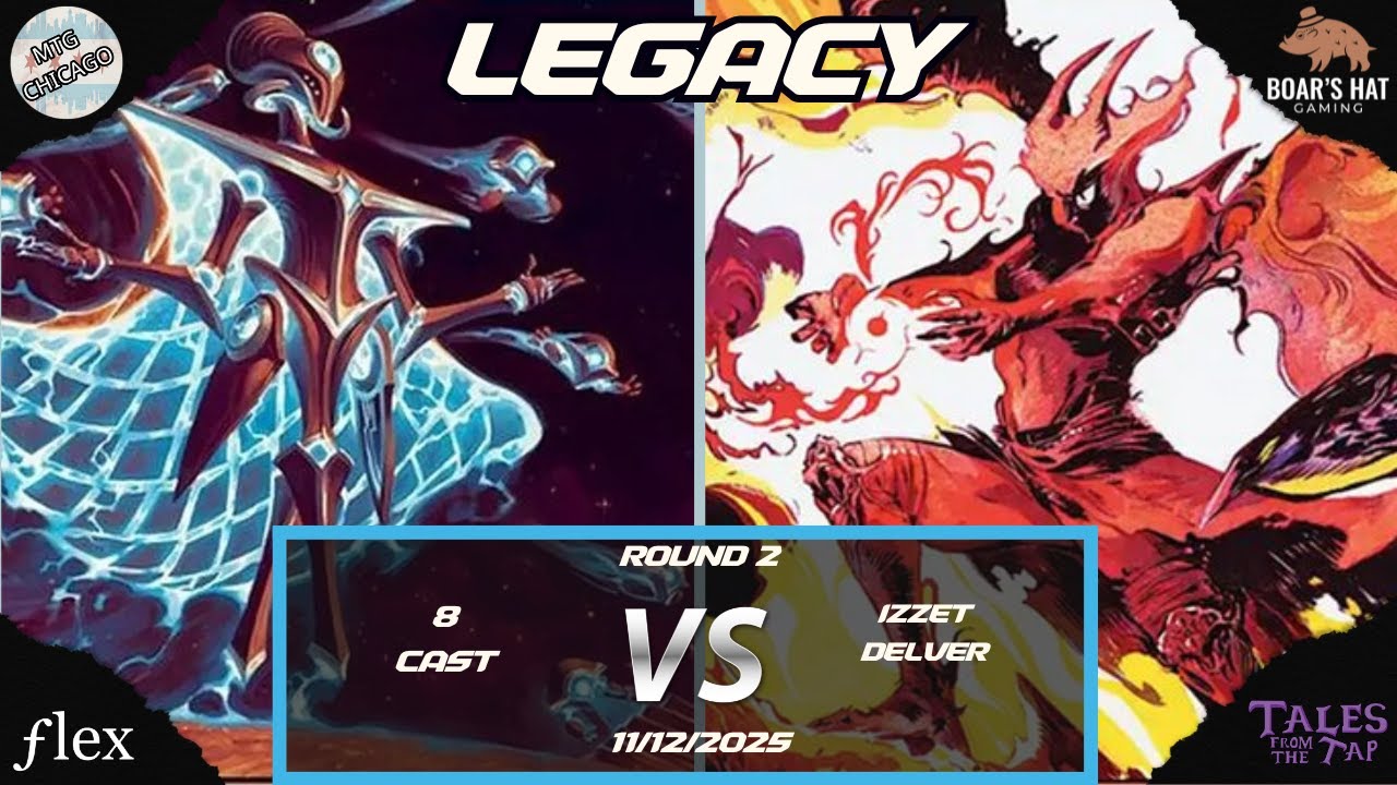 8 Каст против Иззета Делвера [MTG Legacy Раунд 2]