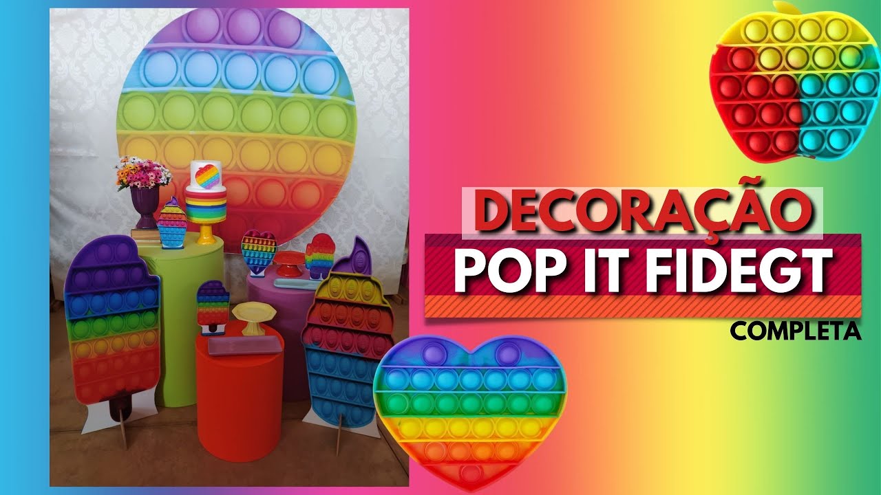 Decoração completa tema POP IT (tendência do momento)