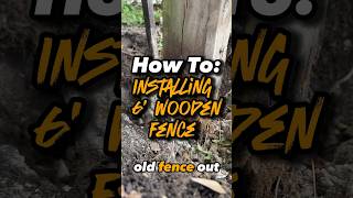 How To: Installing 6’ Wooden Fence #diy #renovation #woodworking #homeimprovement #construction #how