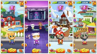 Talking Tom Gold Run - JUNGLE VS SPACE STATION! 🤔 WHICH MAP IS BETTER? (Voice) screenshot 4
