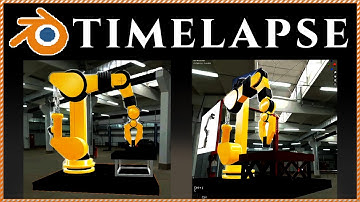 { ROBOTIC ARM Blender modeling TIMELAPSE }