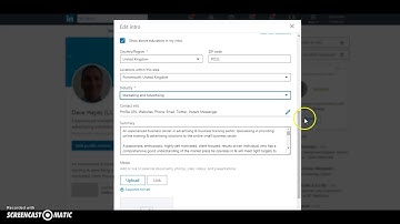 Linkedin ~How to create a keyword rich Linkedin Profile