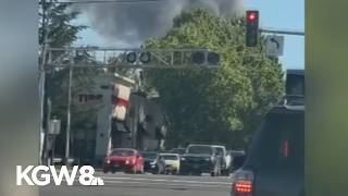 Fire breaks out at Hillsboro waste management facility