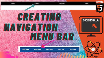Responsive Navigation Menu Bar using HTML | HTML Tutorial by Rishabh Rawat