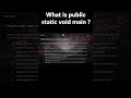 public static void main #java #javainterviewprep #javaprogramming #interview #jobs #interviewtips