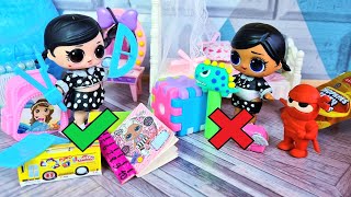 TOYS OR STATIONERY?🤣 The Wensday family is going to school! Dolls LOL surprise CARTOONS Darinelka