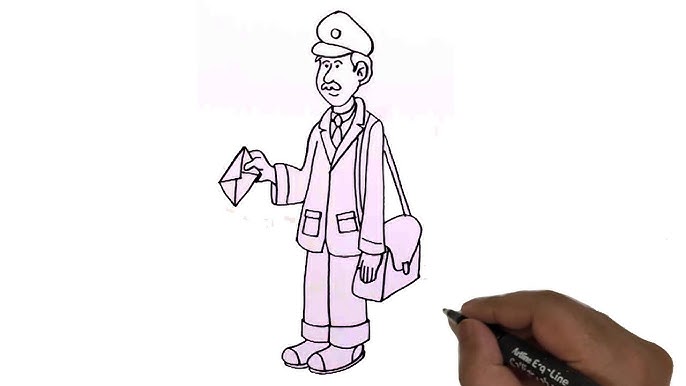 How to draw and colour a letter box